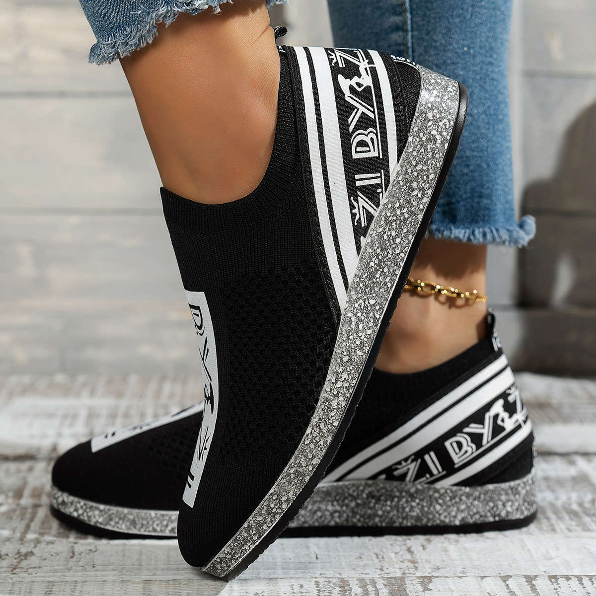 Women S Sneakers Color Black Sizeuk 5