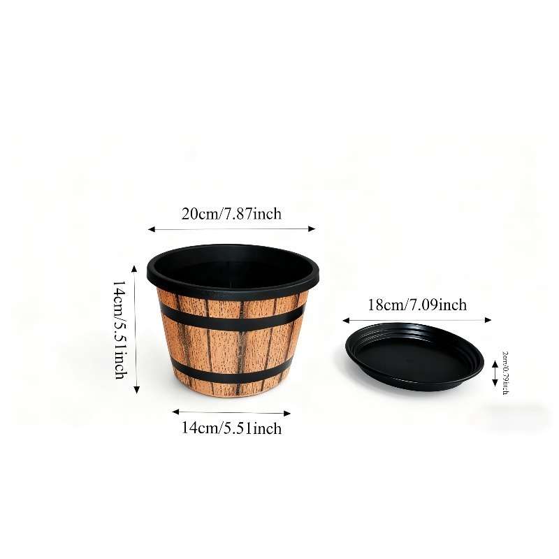 Flowerpot  3Pcssize Brown
