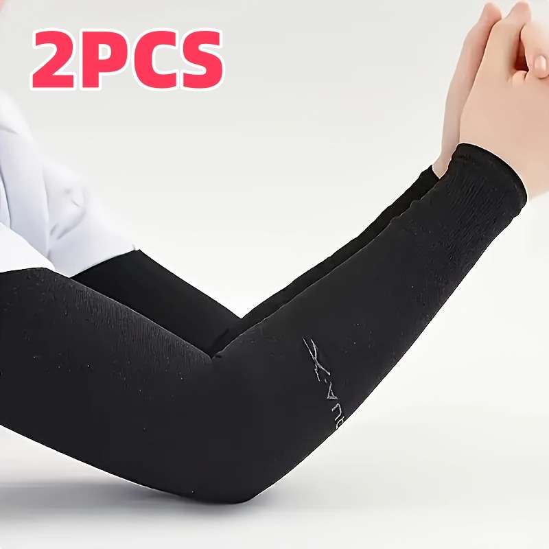 Sunscreen Sleeves Color 2Pcs Dark