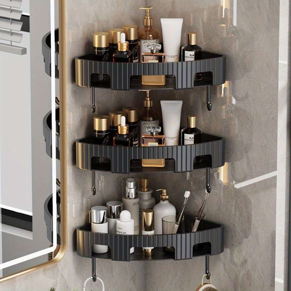 Bathroom Storage Rack Color Black Quantity2Pcs