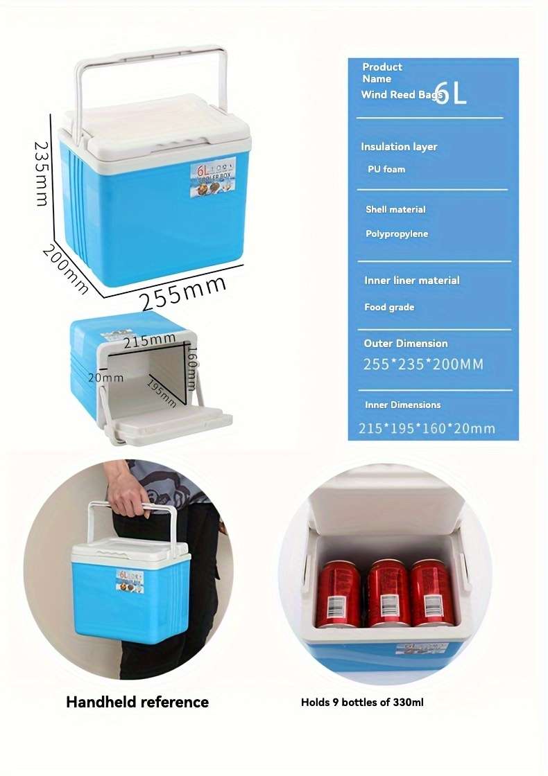Refrigerator Color 6L Minimalist White