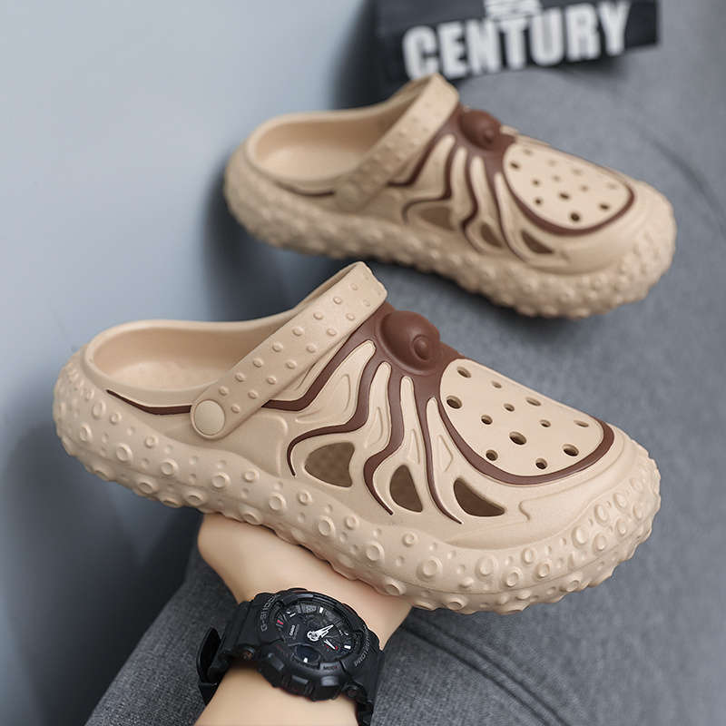 Men Slippers Summer Style White Size Uk 7.5