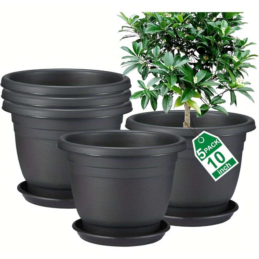 Flowerpot Quantity 25.4 Cm 5 Pack