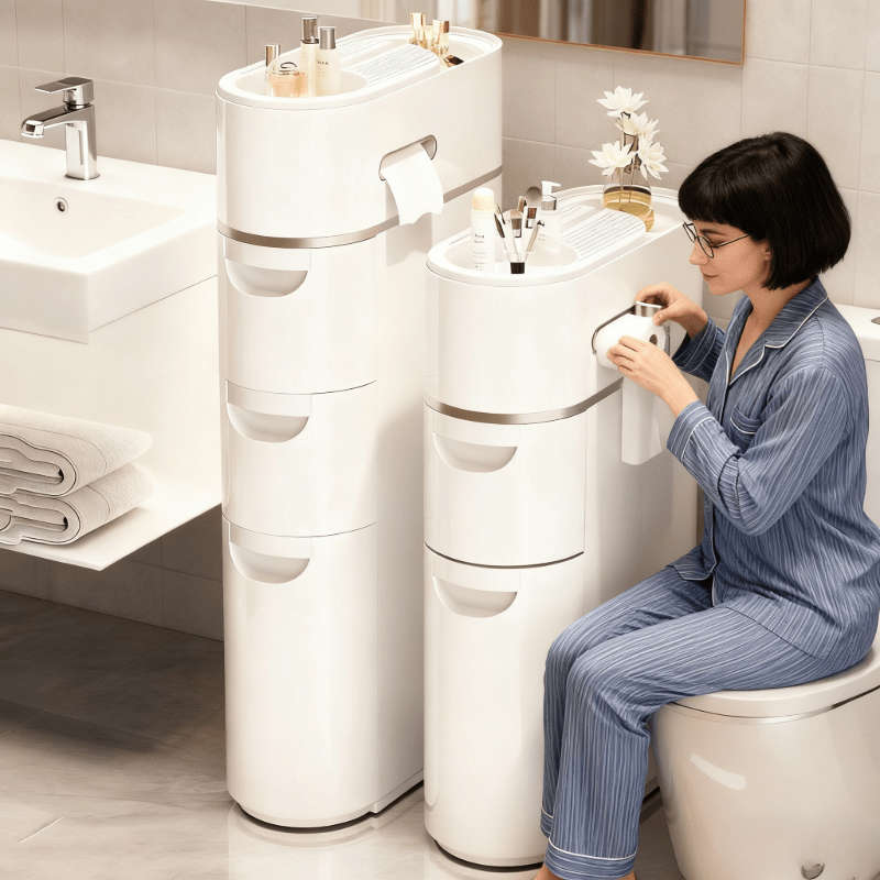 Bathroom Storage Rack Color Bathroom Storage Cabinet White 3 Layersc341