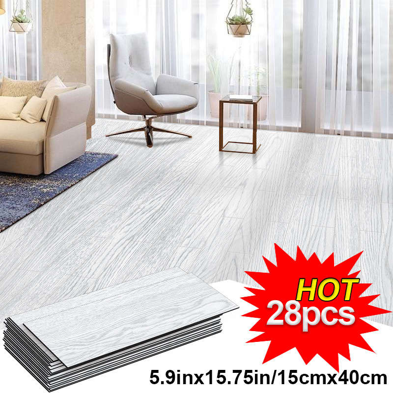 Self Adhesive Floor Stickers Rock Gray 28 Pieces Pack