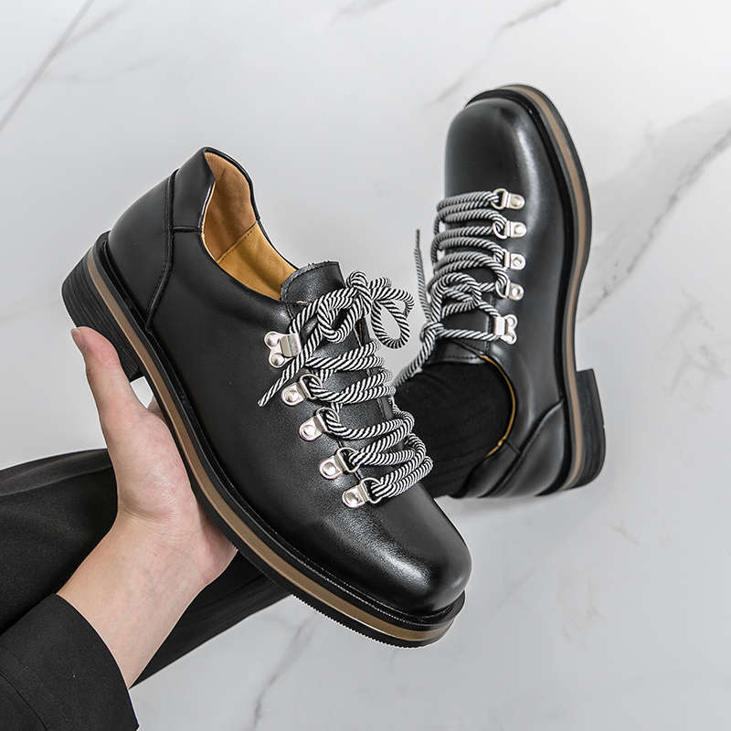 Mens Leather Shoes Color Black Sizeuk 8
