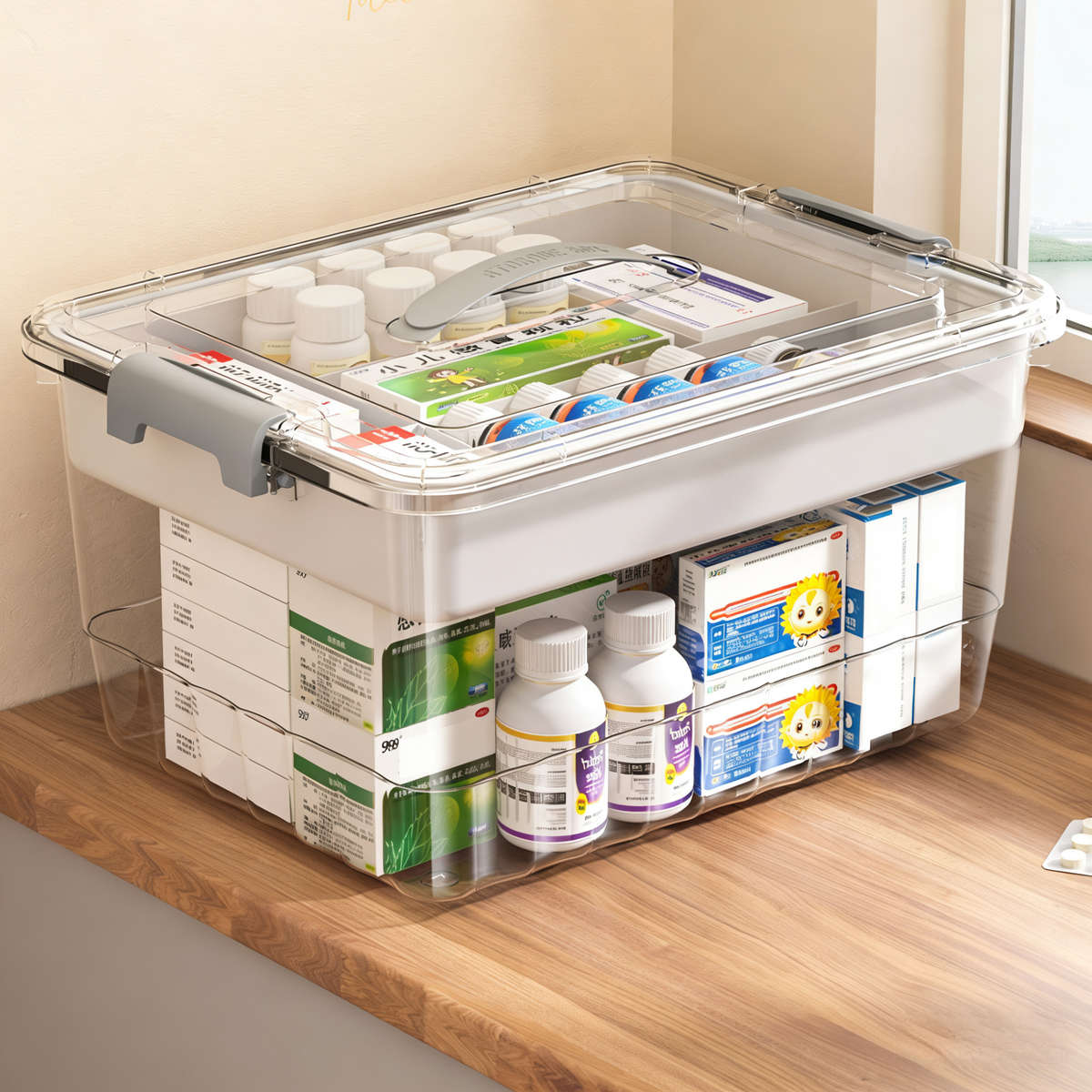Antibacterial Box 25.4X18.8X14.2Cm