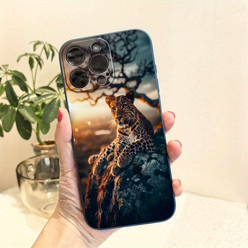 1Pc Blue For iPhone 14 Plus African Savanna Phone Case