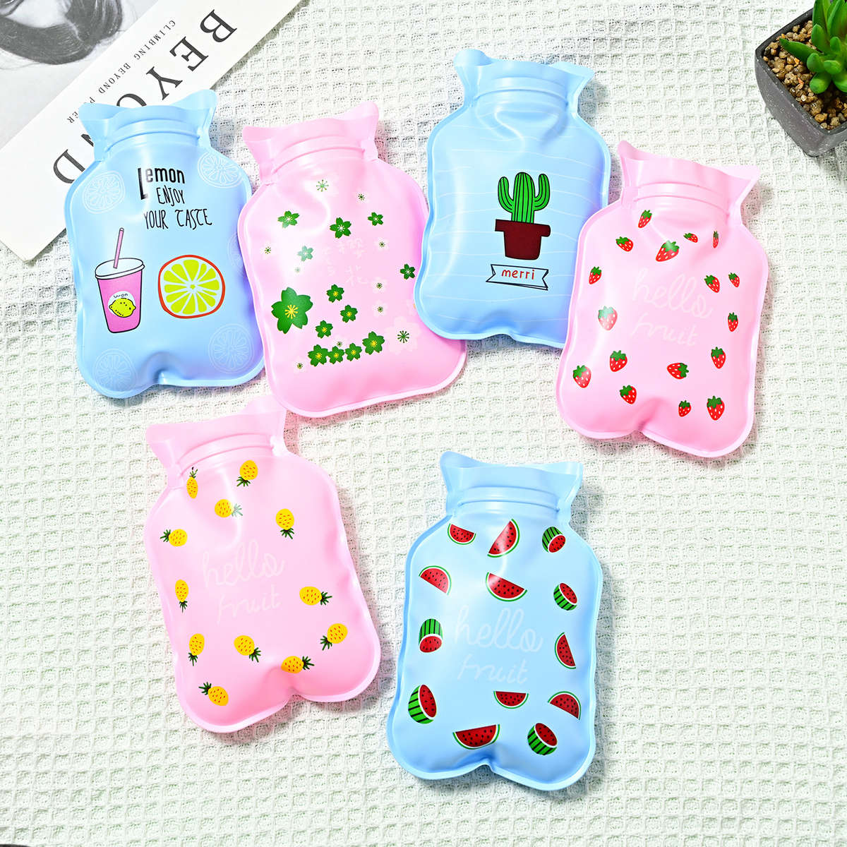 Hot Water Bottle 2Pcs Random Style