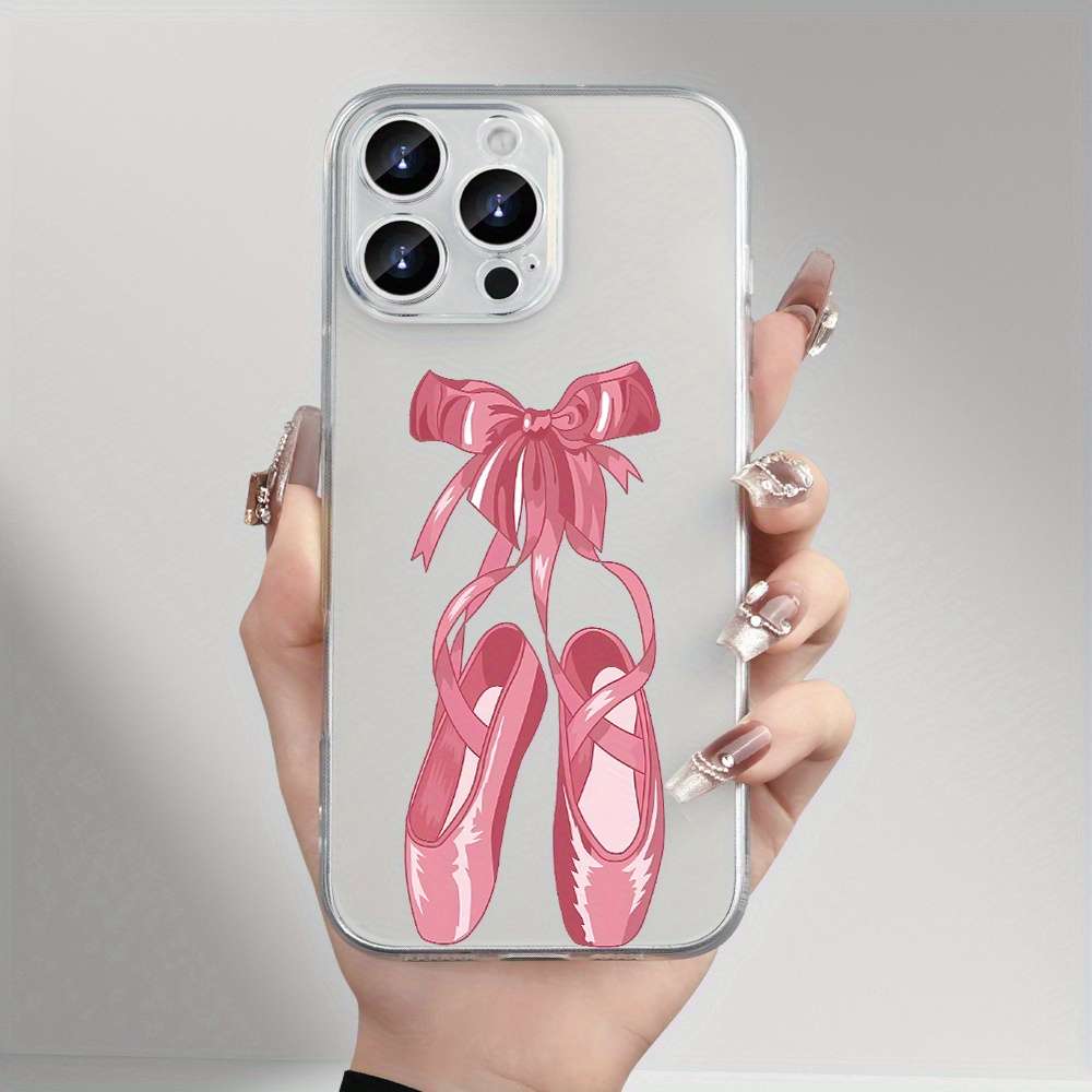 1Pc Transparent For iPhone 12 Pro Ballet Shoes Phone Case