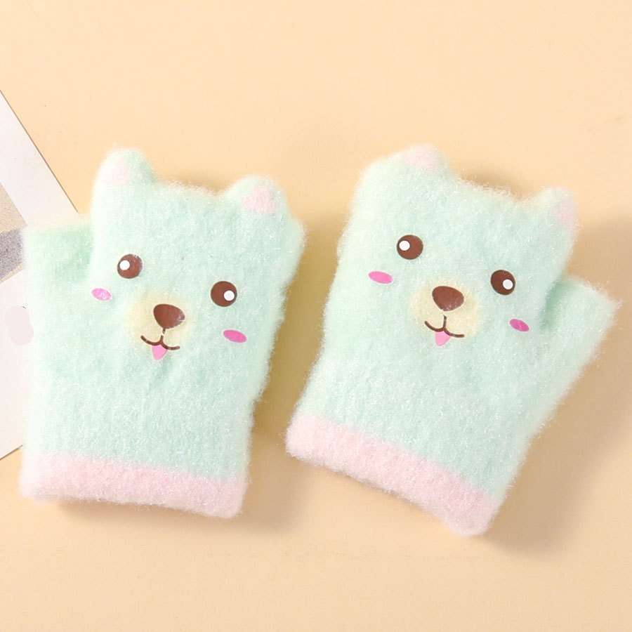 Winter Gloves Color Beige Color Size 6 To 24 Months