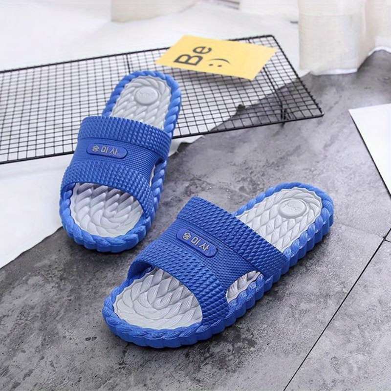 Men Slippers Summer Style Light Grey Size Uk 7
