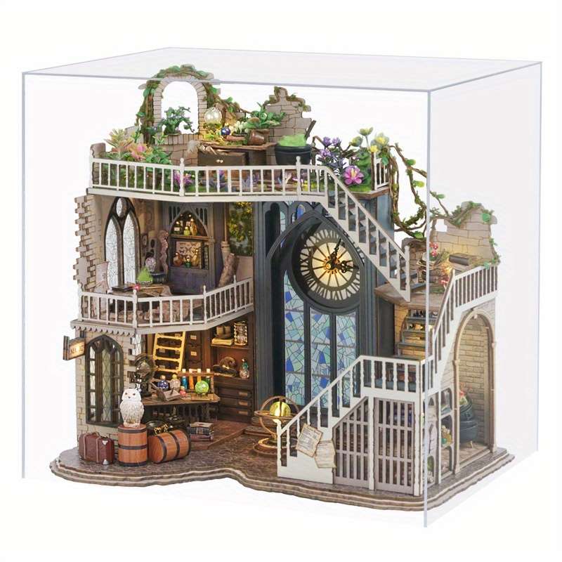 Building Toy Architectural Model Toy Set Style Lv 003 Magic House  Add   Dust Cover