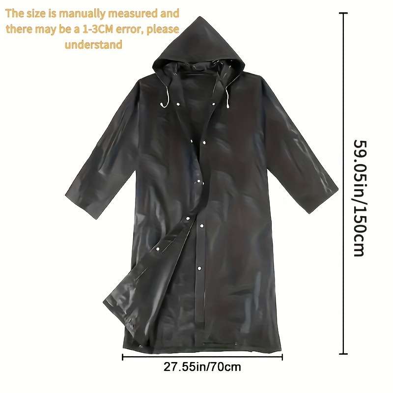 Raincoat Black Quantity 3Pcs