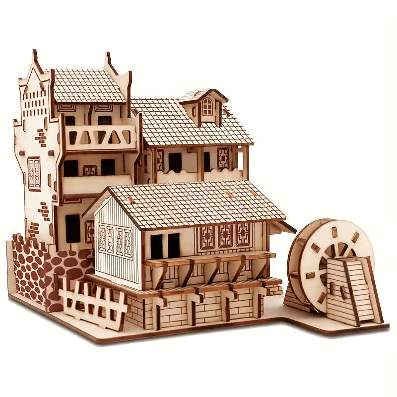 3D Building Model Puzzle Set Model A 1