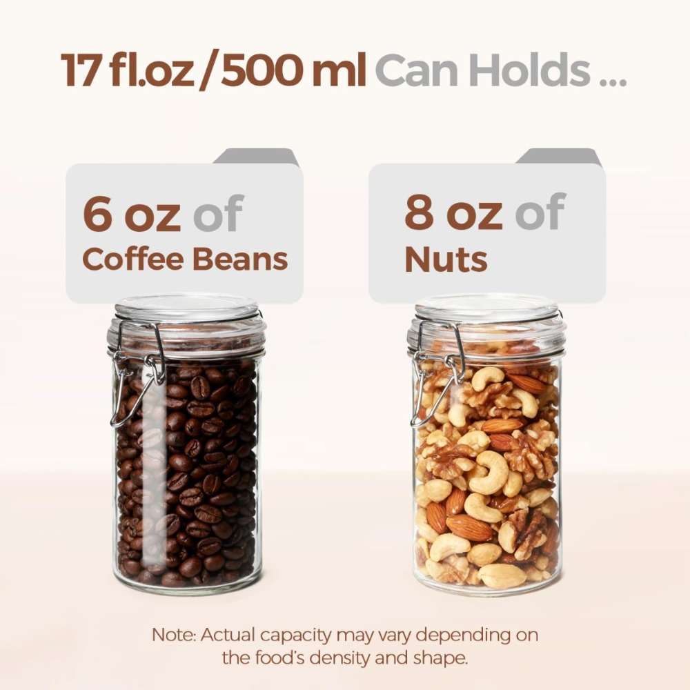 Sealed Jar Quantity 2Pcs Capacity500Ml17Floz