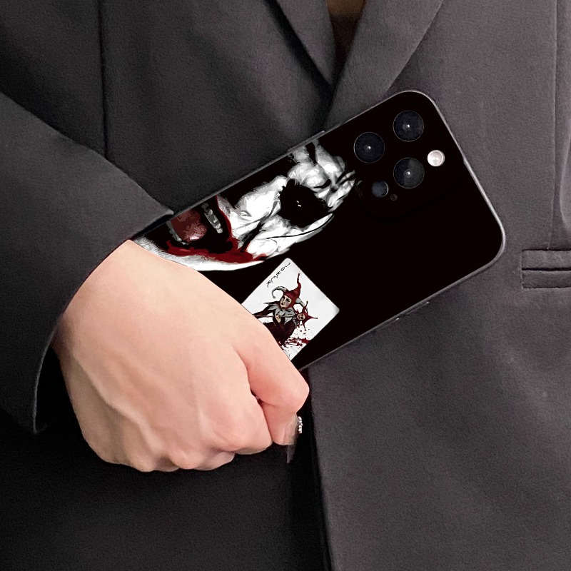 Black For iPhone Mr Joker Black Angel Eye Phone Case