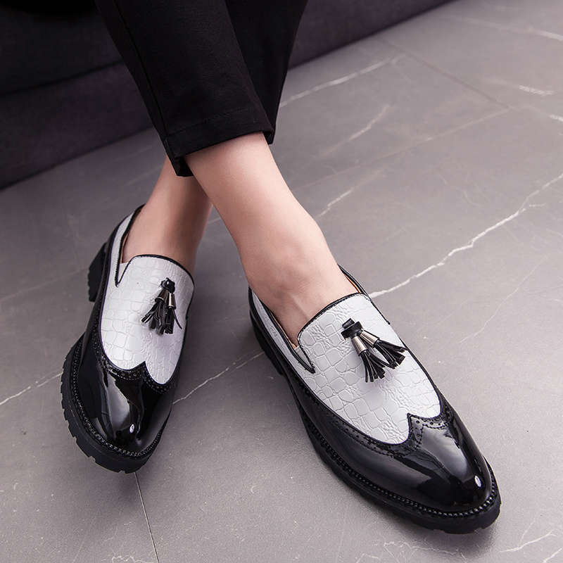 Mens Leather Shoes Color White Sizeuk 7