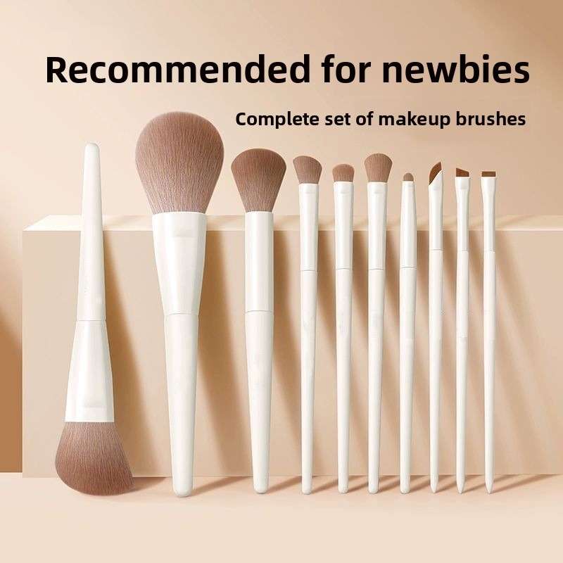 Makeup Brush Set Color Large Cloud Porcelain 12 Brush Set
