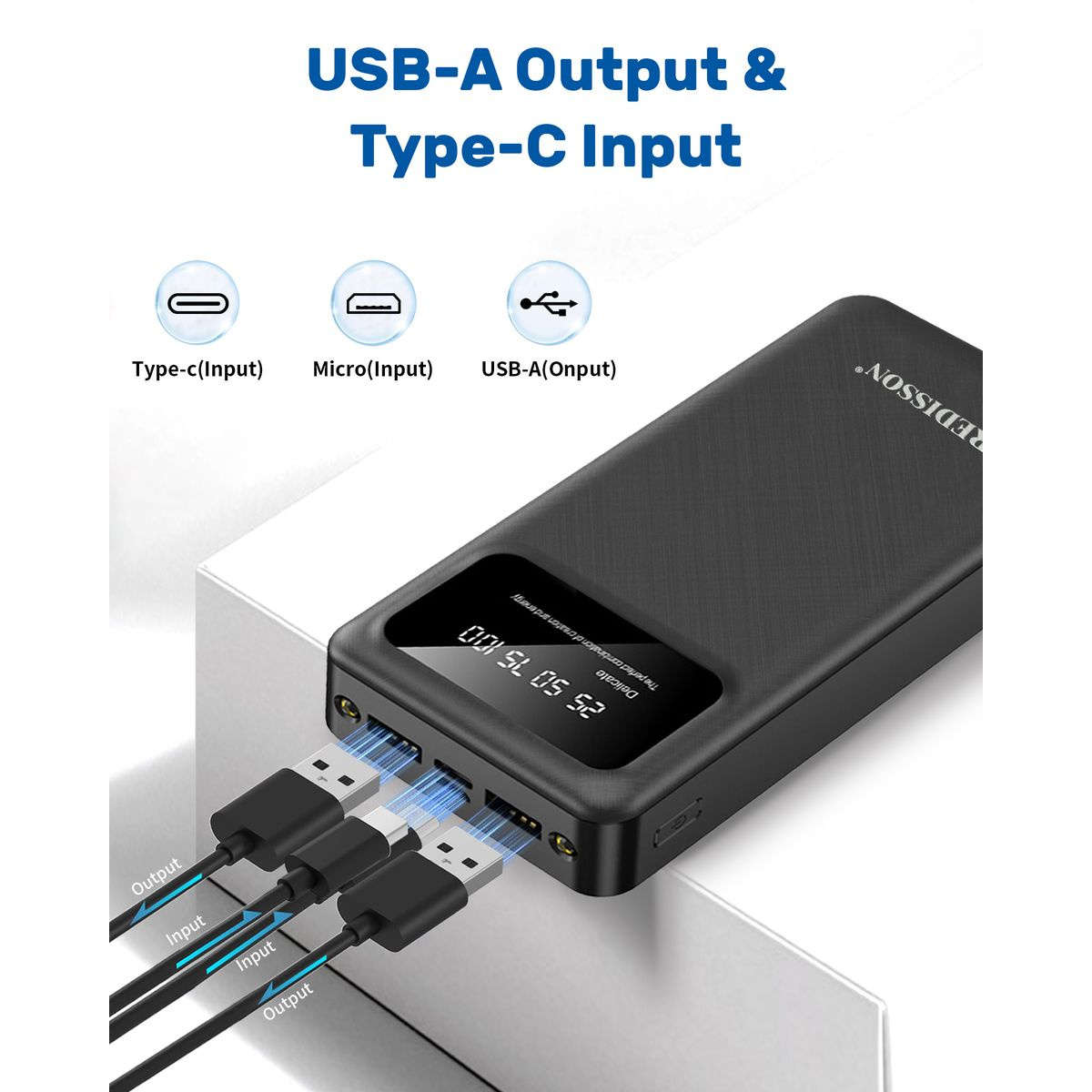 Power Bank Color Black Capacity10000Mah