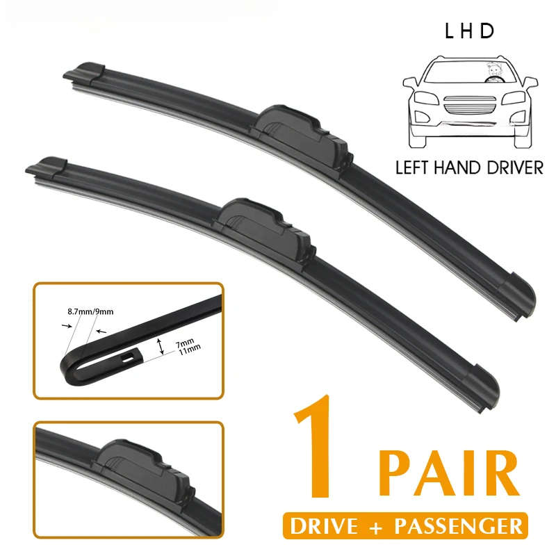 Windshield Wipers Size 66.04Cm 55.88Cm