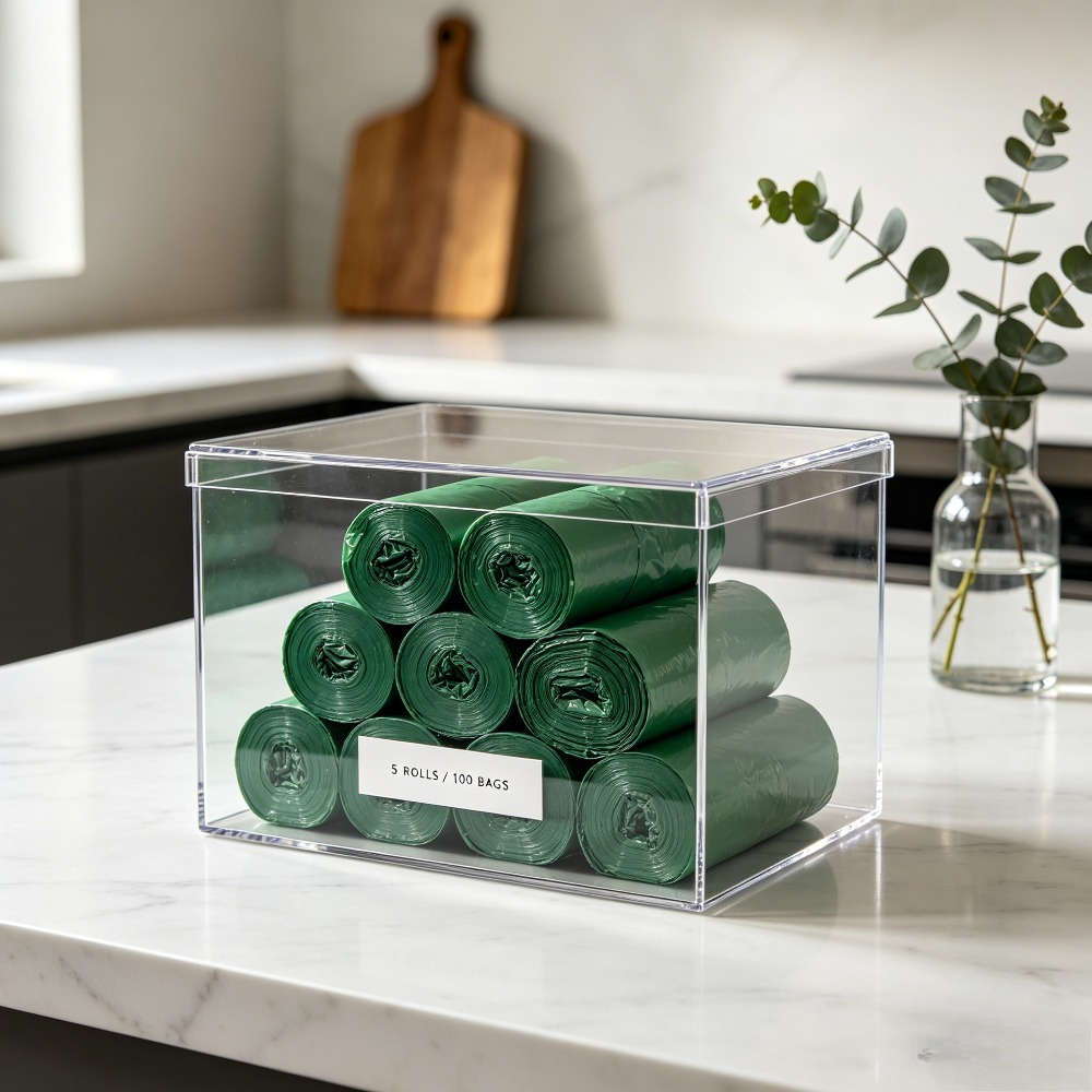 Trash Bag5 Rolls100 Sheets Green