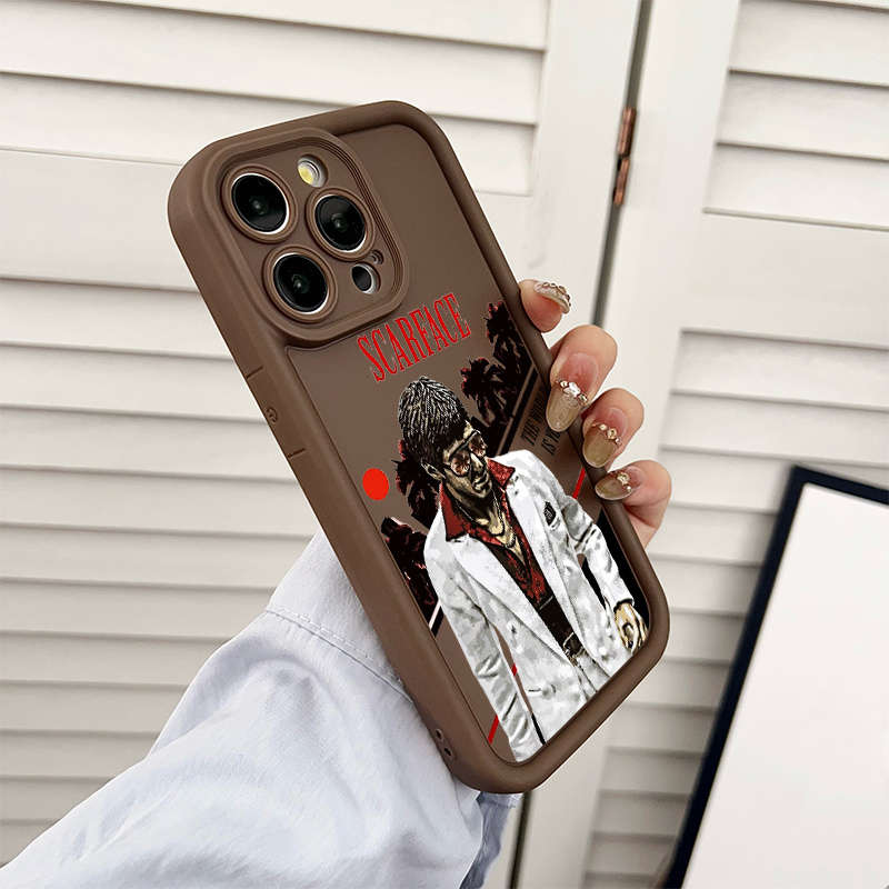 1Pc Mixed Color For iPhone 7 Plus 8 Plus Scarface Tribute Pattern Phone Case