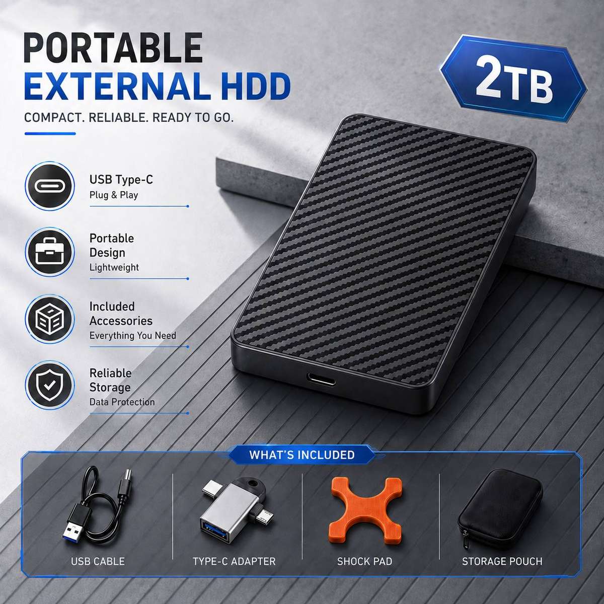 Usb Flash Drive Storage 2Tb