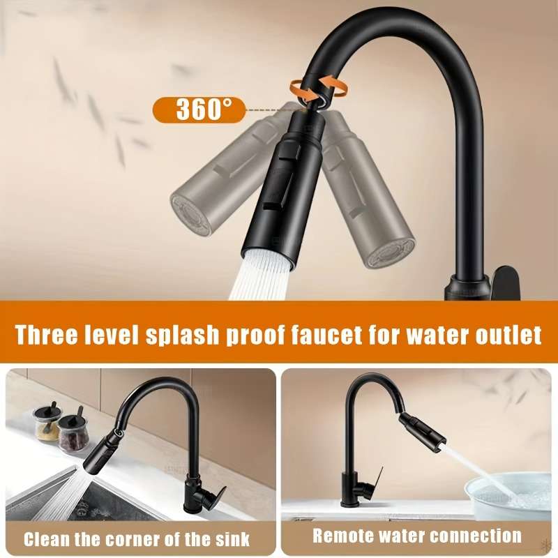 Black Kitchen Faucet