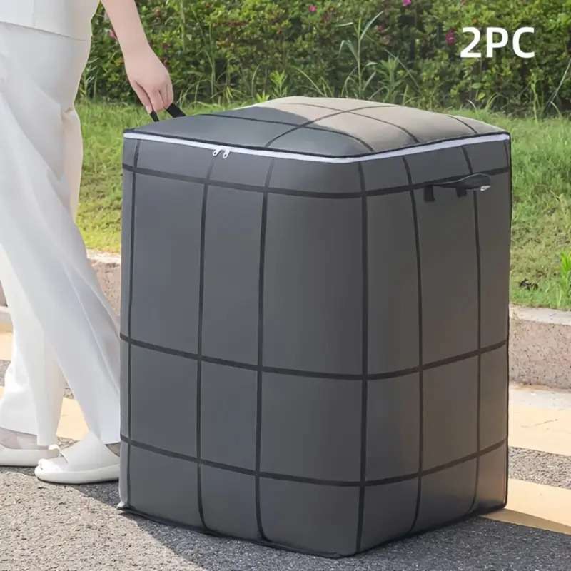 2Pcs Large Storage Totes Huge Foldable 2Pcs Large Grid