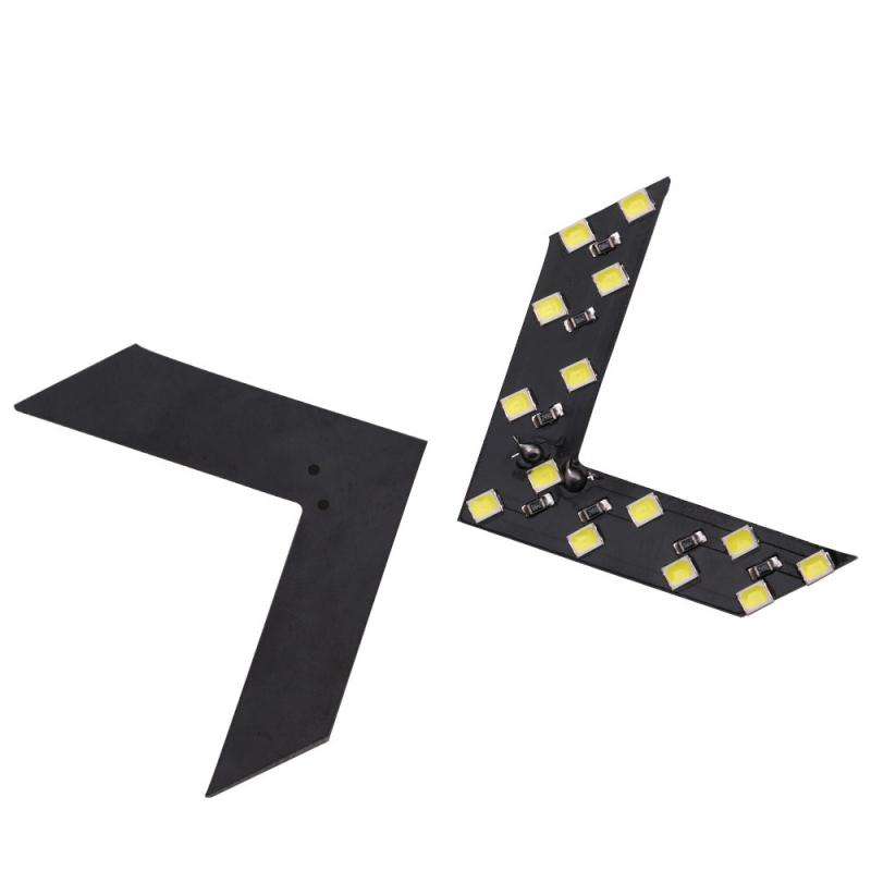 2pcs Yellow Light 14SMD LED Arrow Indicator Lights for Car Rearview Mirrors Fit Mu