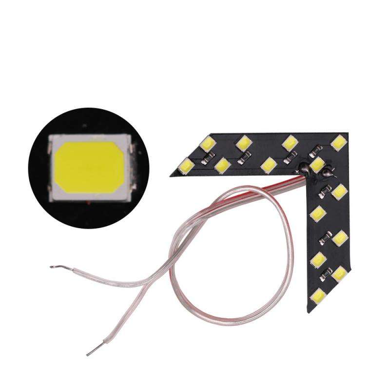 2pcs White Light 14SMD LED Arrow Indicator Lights for Car Rearview Mirrors Fit Easy