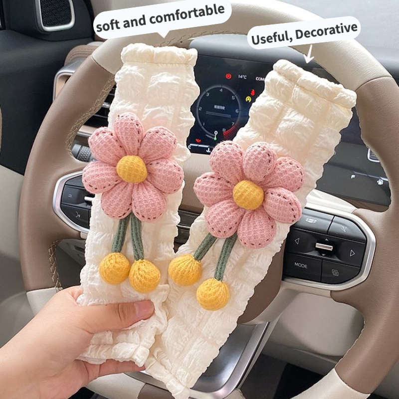 Car Seat Belt Covers Sunflower 2