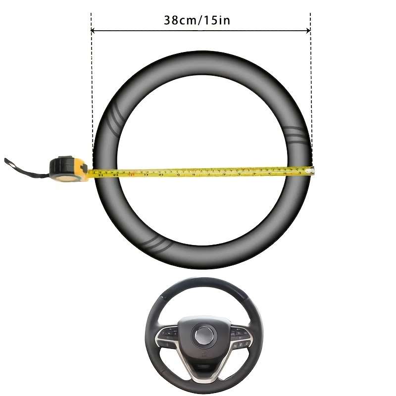 Car Steering Wheel Cover Black