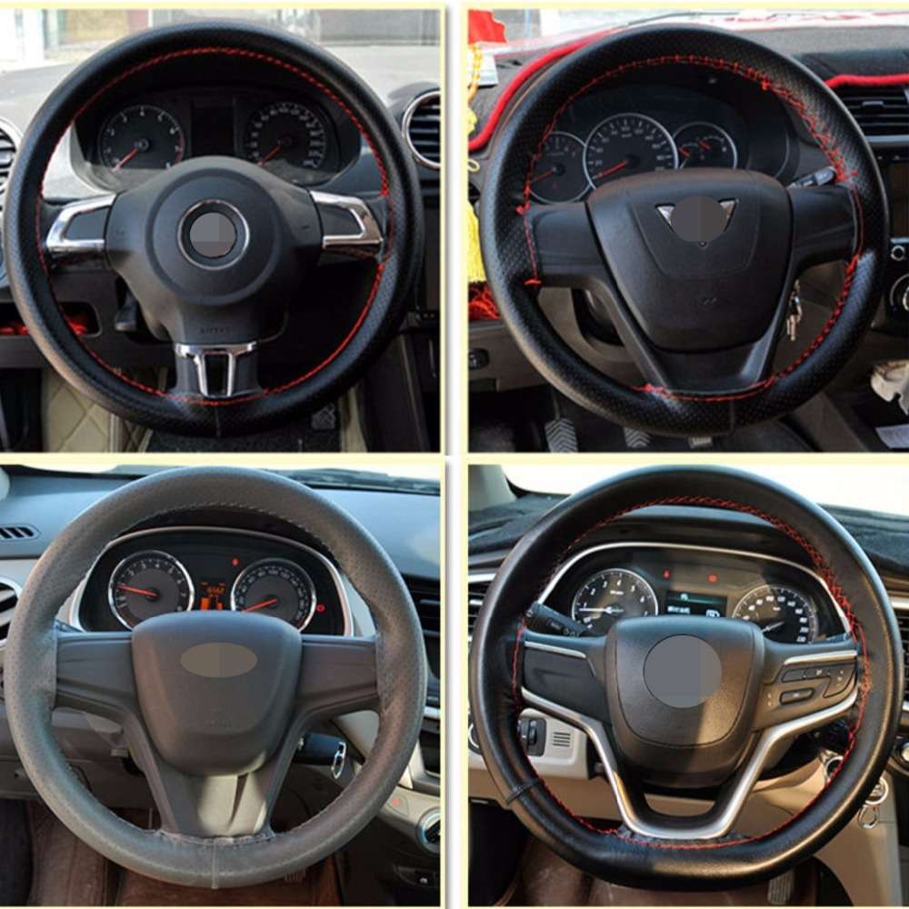 Car Steering Wheel Cover Black