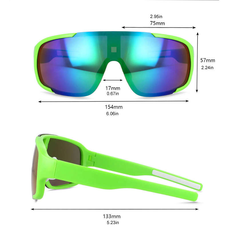 Cycling Glasses Color C5 White Black Red
