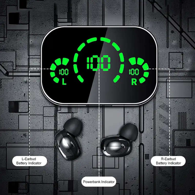 Rechargeable Wireless Earbuds Headphones Headset