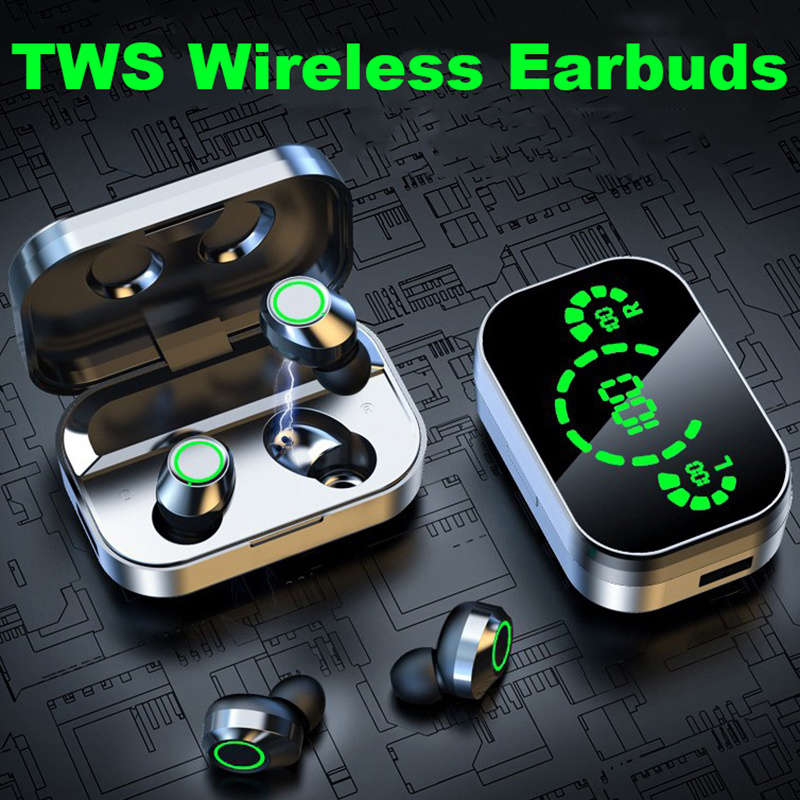 Rechargeable Wireless Earbuds Headphones Headset