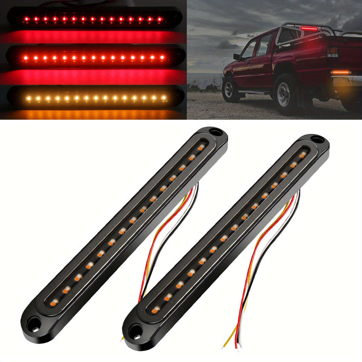 Car Lights Color Red Amber Quantity 2Pcs