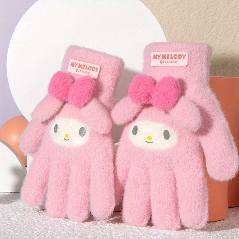 Winter Gloves Color Pink Melody