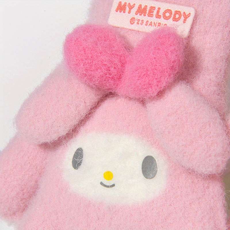 Winter Gloves Color Pink Melody