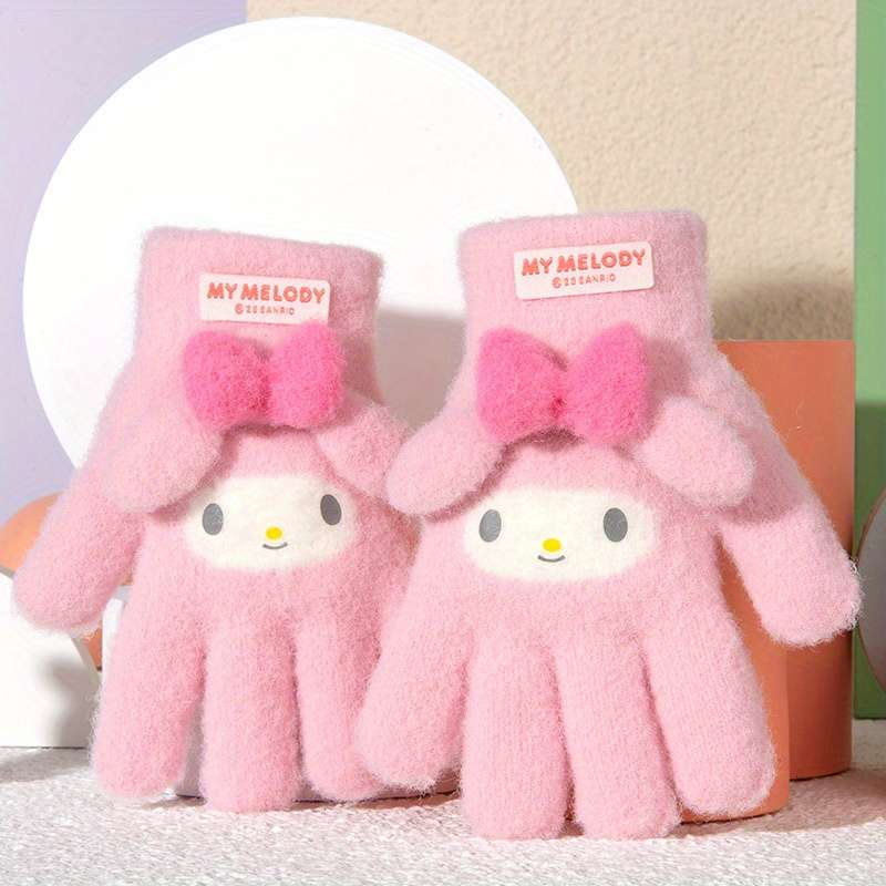 Winter Gloves Color Pink Melody