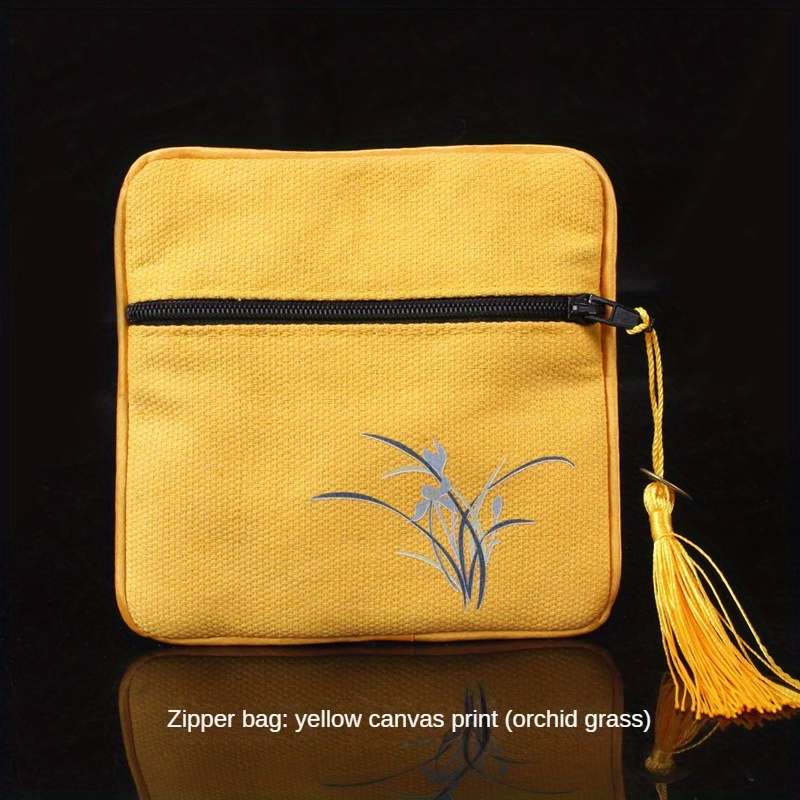 Storage Bag Color Zipper Bag Bluegrass*Zipper Bag 11.5*11.5Cm