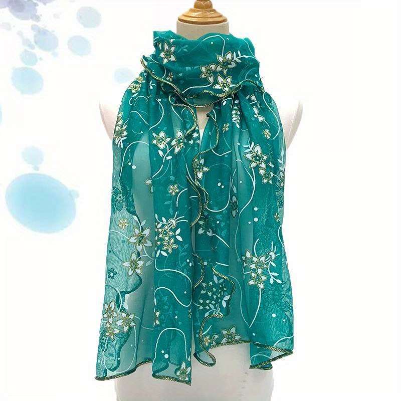 Scarf Color Blackish Green