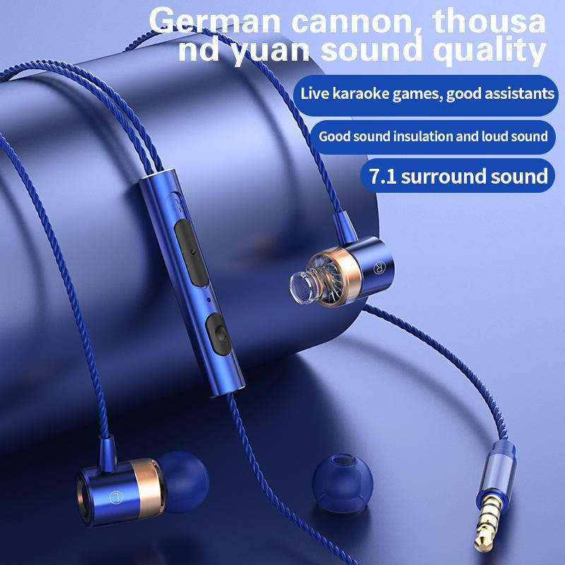 Wired Headphones Blue*2 Add Black
