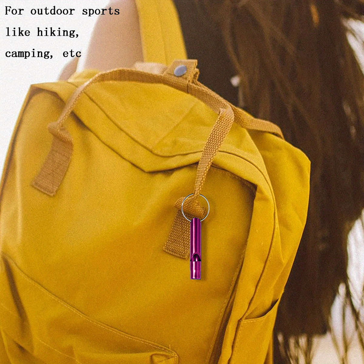 3pcs Loud Durable Safety Whistles Keychains Outdoor Whistles Hiking Camping