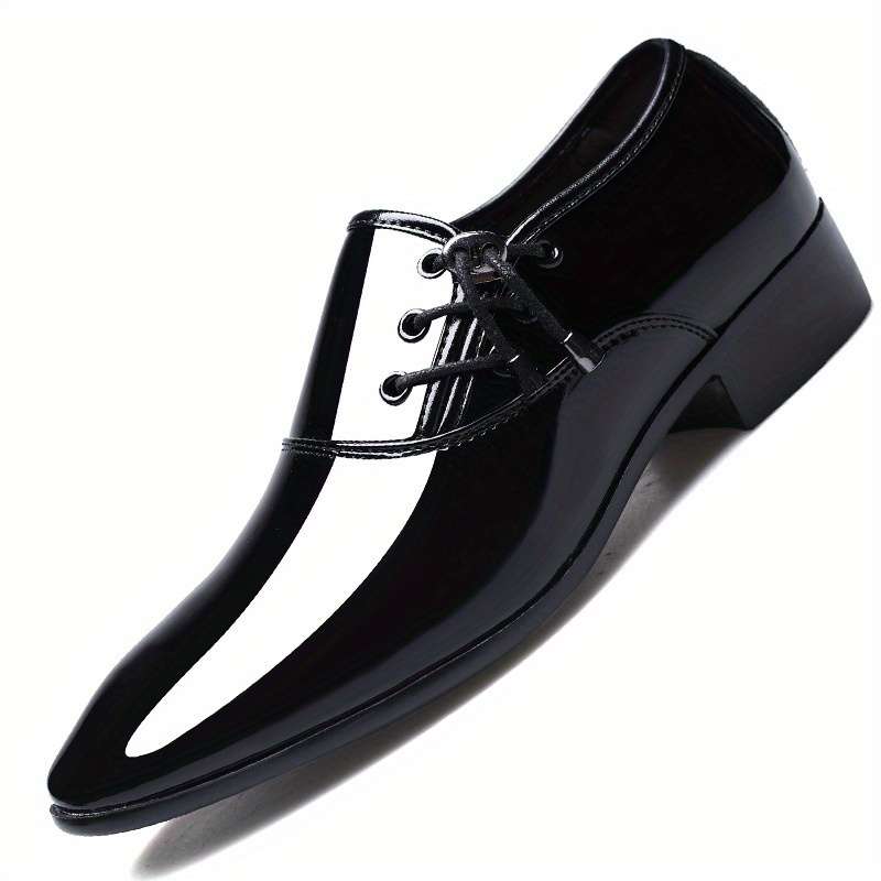 Mens Leather Shoes Color Black Sizeuk 7