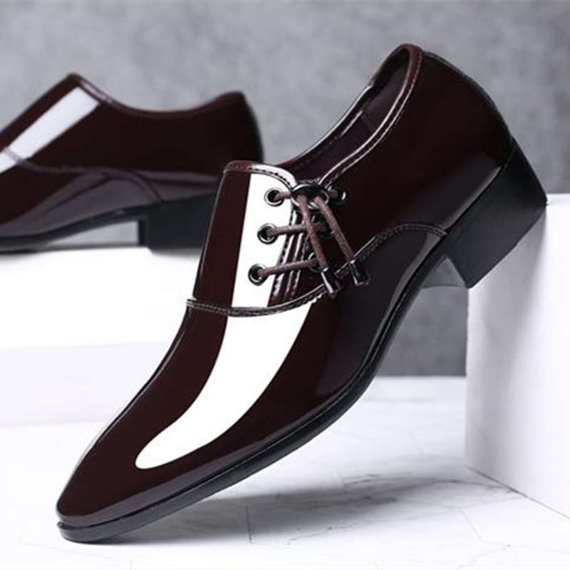 Mens Leather Shoes Color Black Sizeuk 8