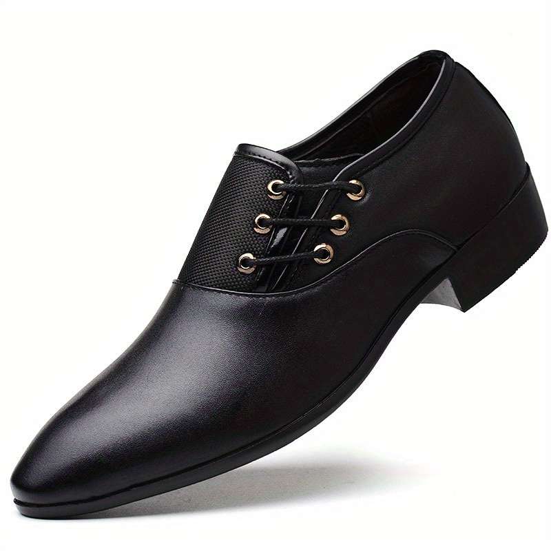 Mens Leather Shoes Color Black Sizeuk 8