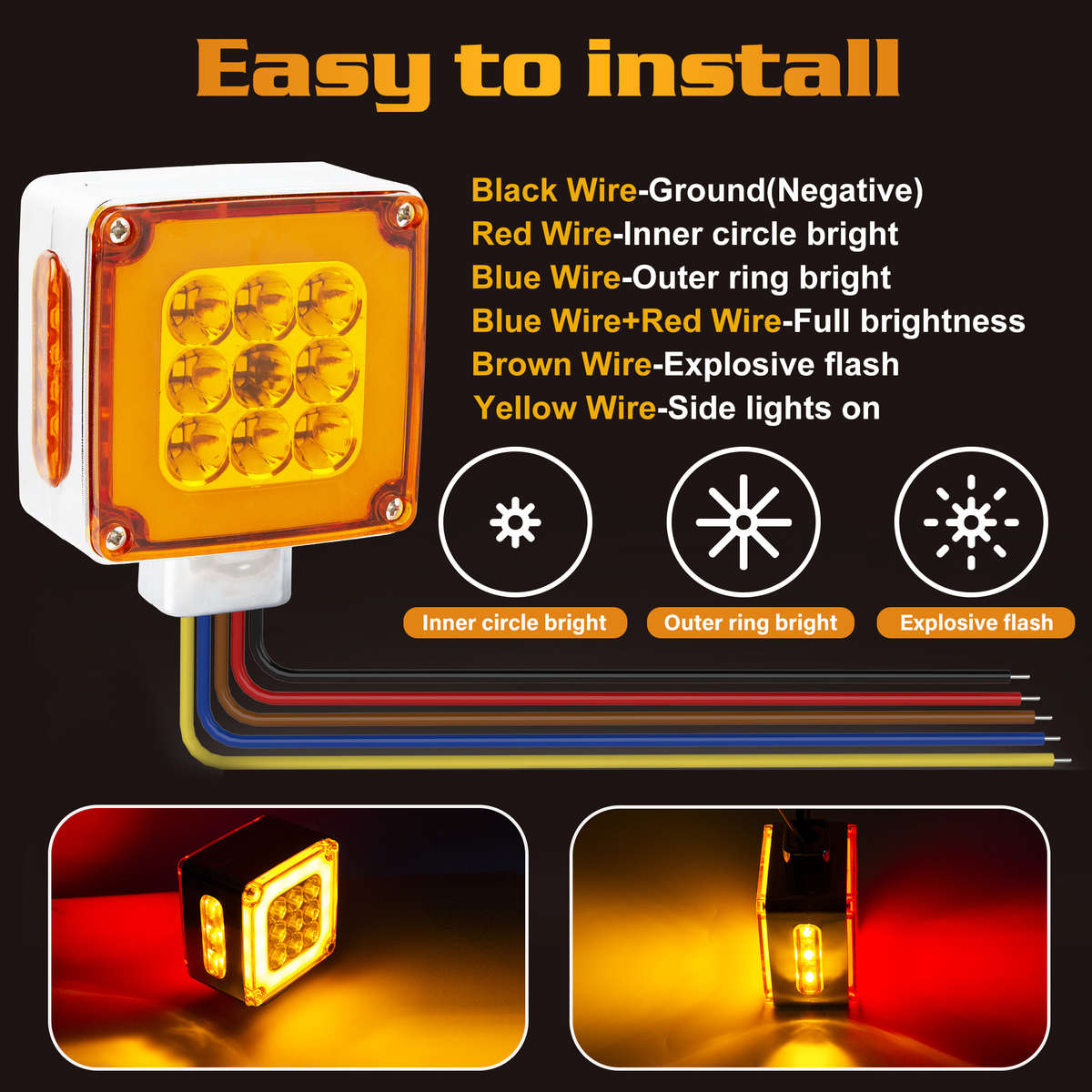 Car Lights Quantity 2Pcs
